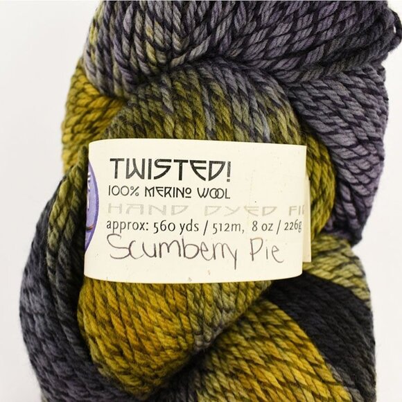 Blue Moon Fiber Arts Twisted Merino Wool Yarn 560 Yards 8oz Color Scumberry Pie - Picture 3 of 4